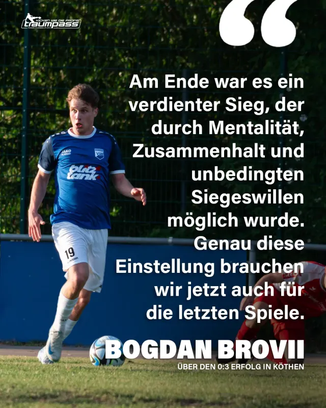 MAN OF THE MATCH - powered by Traumpass Merseburg đź’