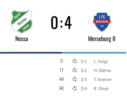 28.08.2021 VfB Nessa 1928 vs. 1. FC Merseburg II